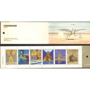 STARWATCHER: SP: MOEBIUS MAPJE MET 6 POSTZEGELS