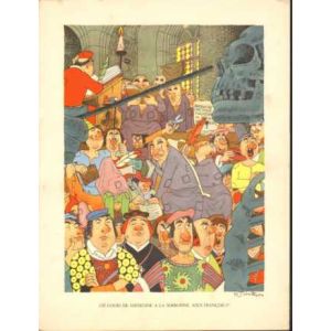 MAURICE TILLIEUX: 02: HISTORISCH MEDISCHE SPOTPRENT FRANCOIS I (1949)