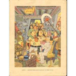 MAURICE TILLIEUX: 05: HISTORISCH MEDISCHE SPOTPRENT EGYPTE (1949)