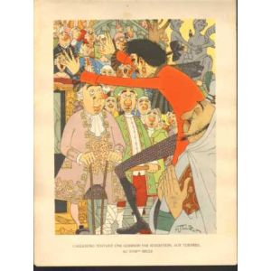 MAURICE TILLIEUX: 04: HISTORISCH MEDISCHE SPOTPRENT AUX TUILERIES AU XVIIIeme CIELE (1949)