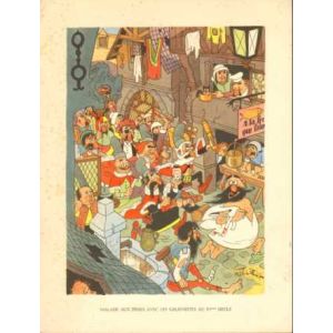 MAURICE TILLIEUX: 03: HISTORISCH MEDISCHE SPOTPRENT XVieme SIELE (1949)
