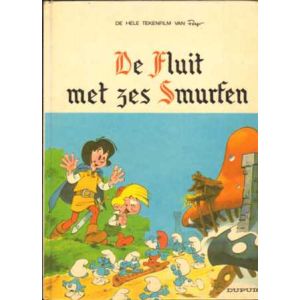 JOHAN EN PIRREWIET: SP: FLUIT MET DE ZES SMURFEN (HC 1975)