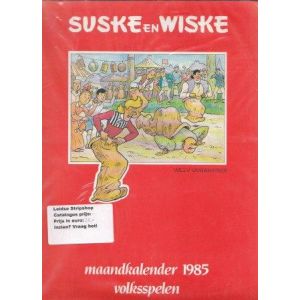 SUSKE EN WISKE: KALENDER: 1985: VOLKSPELEN
