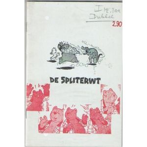TOM POES: DE SPLITERWT (1973 WIT RODE OMSLAG)