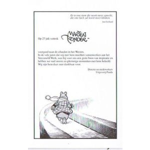 TOONDER, MARTEN: OP 27 JULI VERTROK